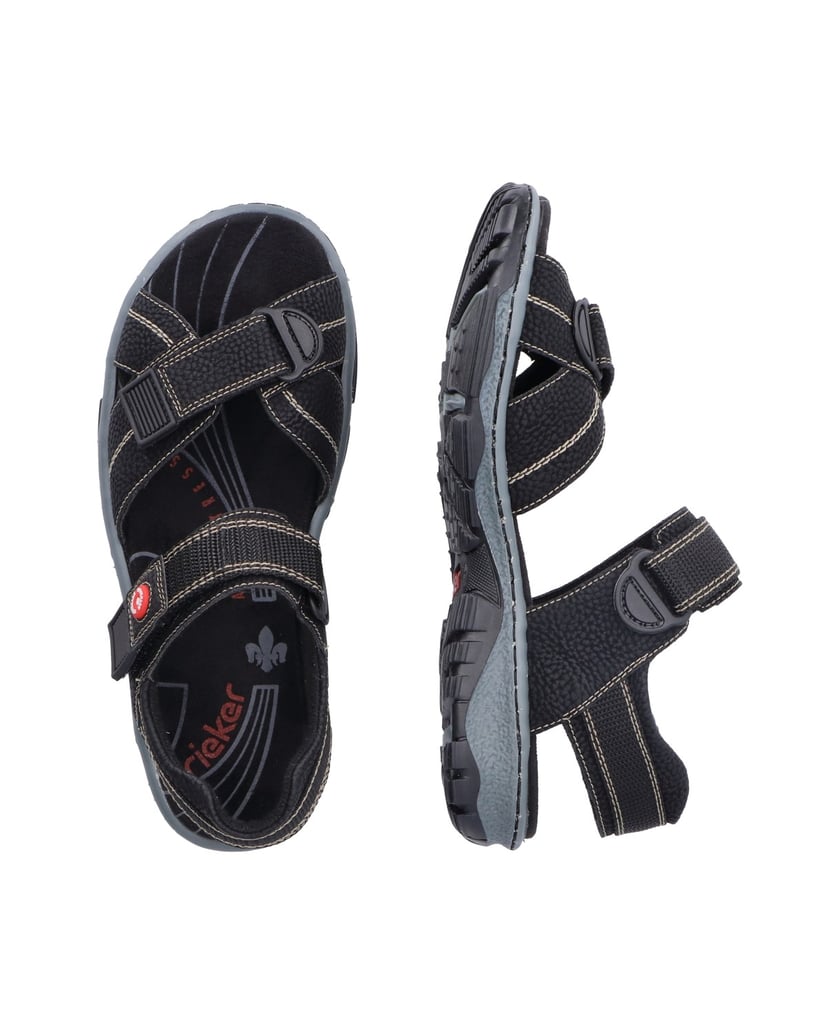 Rieker-Trekkingsandalen-68851-schwarz