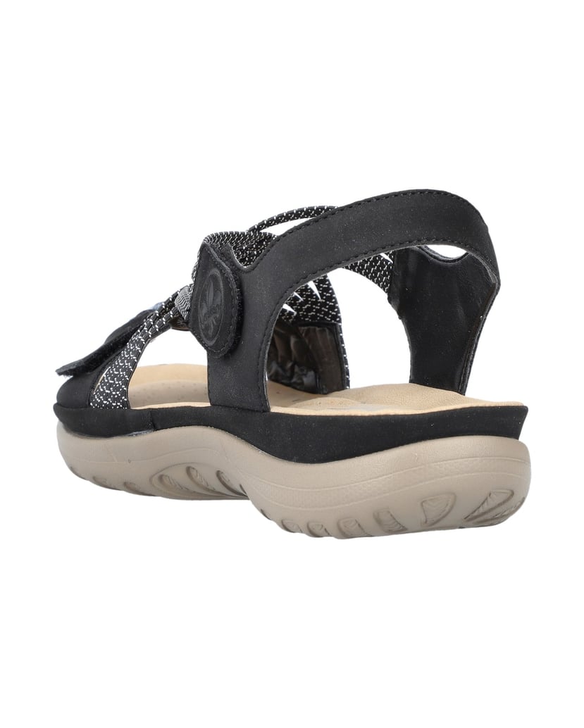 Rieker-Trekkingsandalen-64889-schwarz