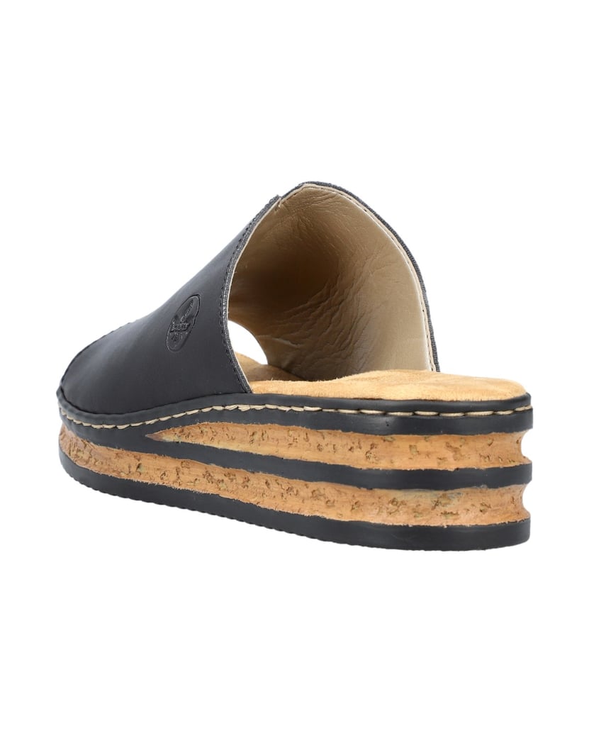 Rieker-Pantoletten-629M9-schwarz