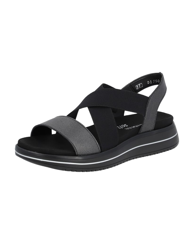 Remonte-Riemchensandalen-D1J50-schwarz