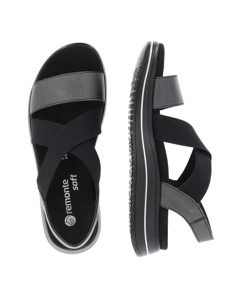Remonte-Riemchensandalen-D1J50-schwarz