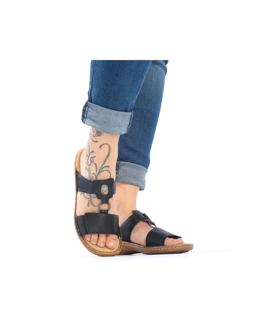 Rieker-Pantoletten-60885-schwarz