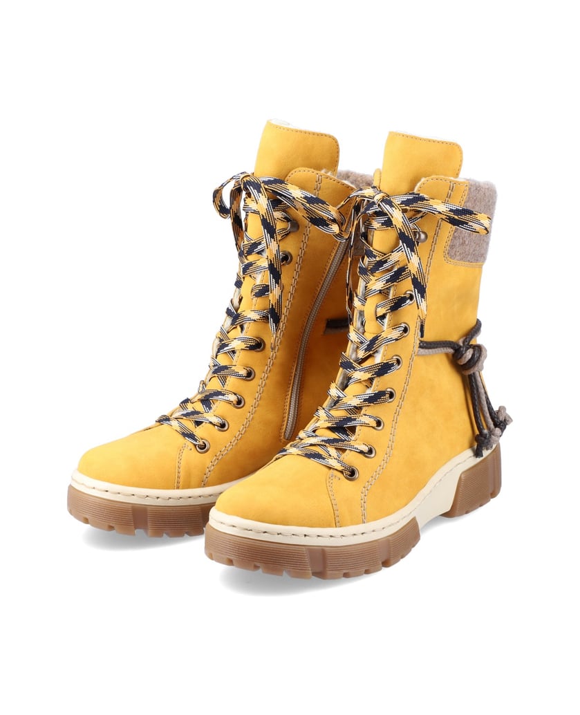 Rieker-Schnürstiefel-X8618-gelb