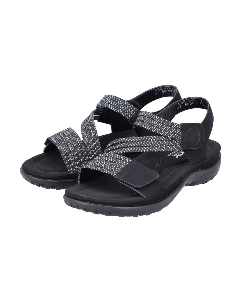 Rieker-Trekkingsandalen-64870-schwarz