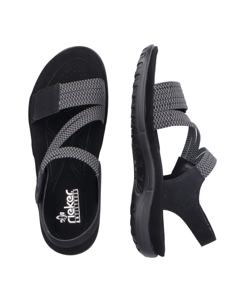 Rieker-Trekkingsandalen-64870-schwarz