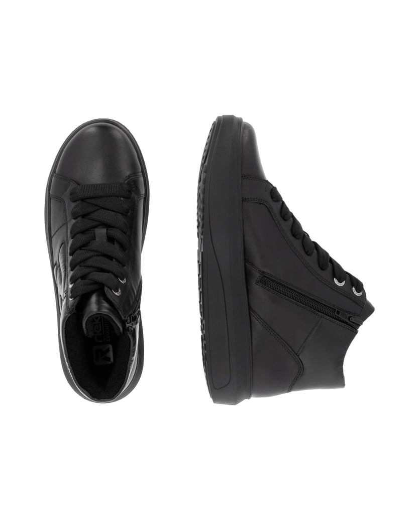Rieker-Sport-Sneaker-High-W1270-schwarz