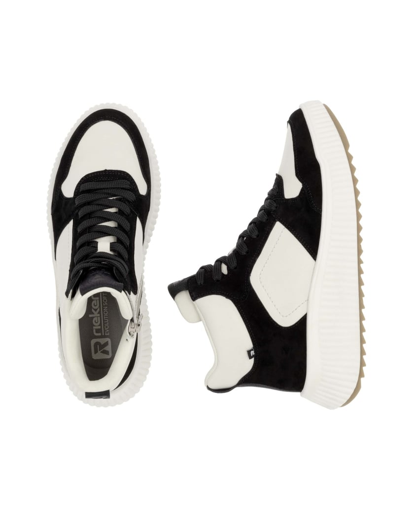 Rieker-Sport-Sneaker-High-W1770-schwarz