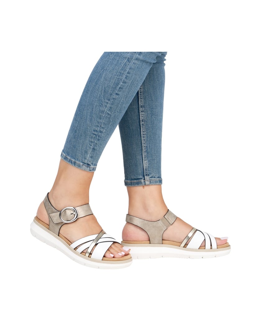 Remonte-Riemchensandalen-D2K55-weiss