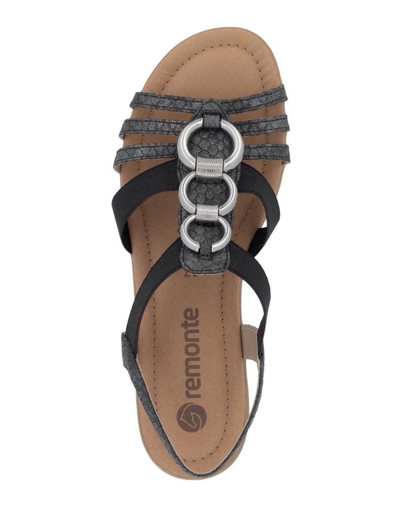 Remonte-Riemchensandalen-R3605-grau