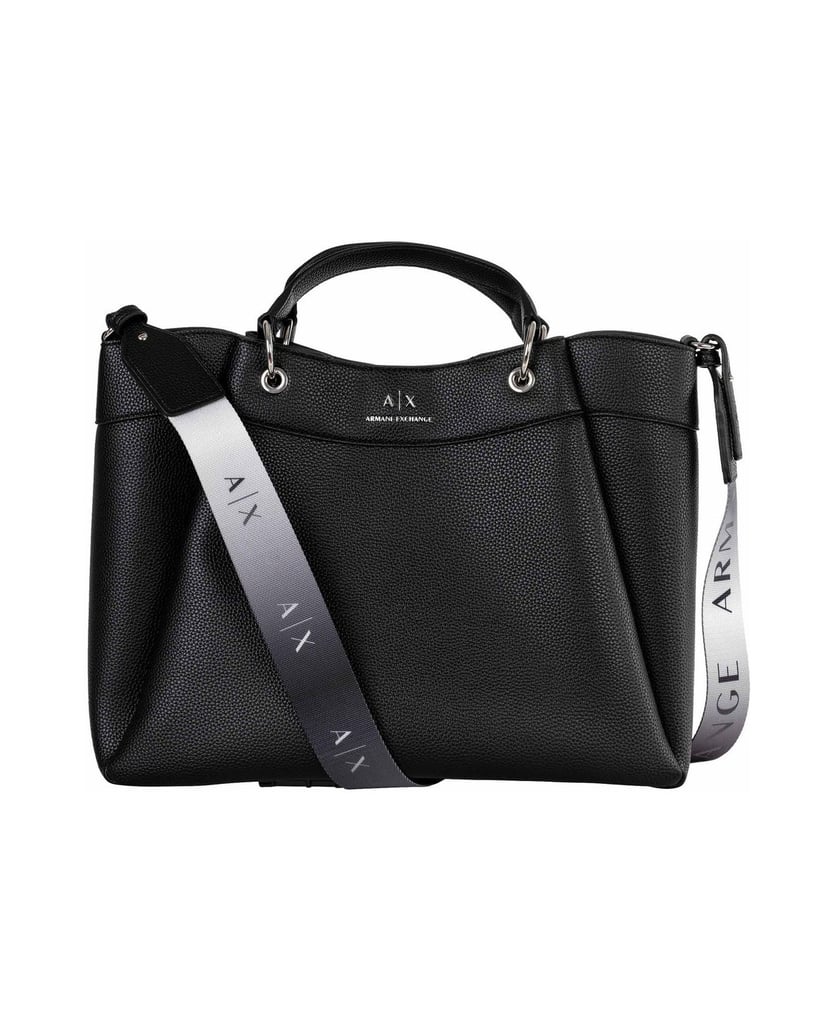 Armani-Exchange-Damen-Handtasche-WAVE-SHOPPING-L-schwarz