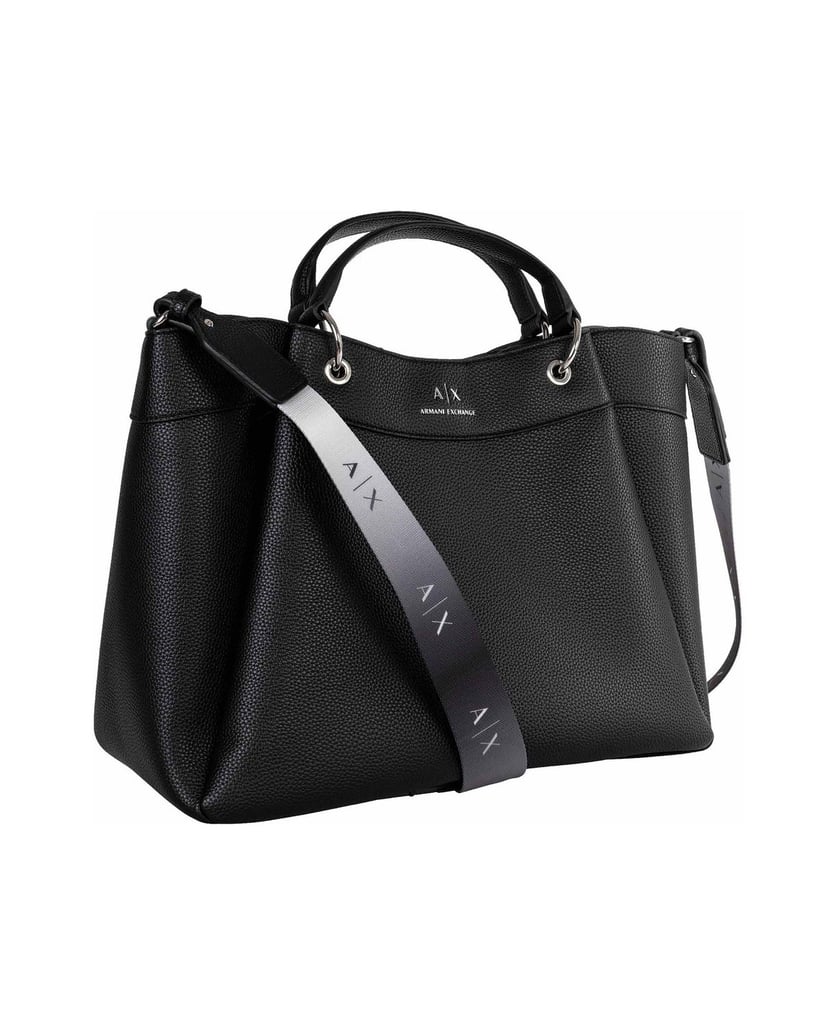 Armani-Exchange-Damen-Handtasche-WAVE-SHOPPING-L-schwarz