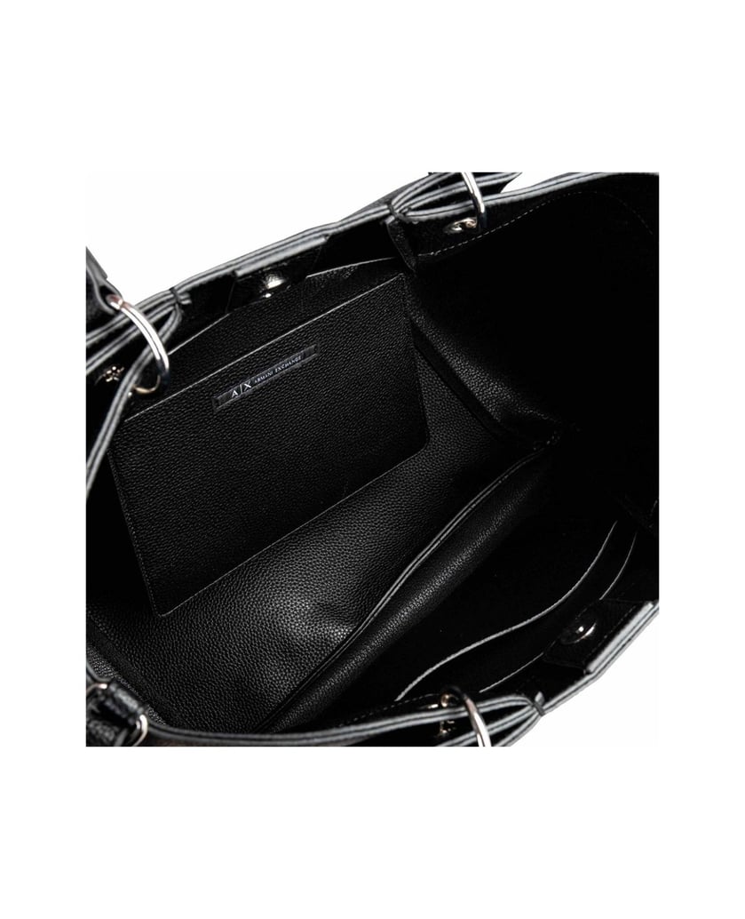 Armani-Exchange-Damen-Handtasche-WAVE-SHOPPING-L-schwarz