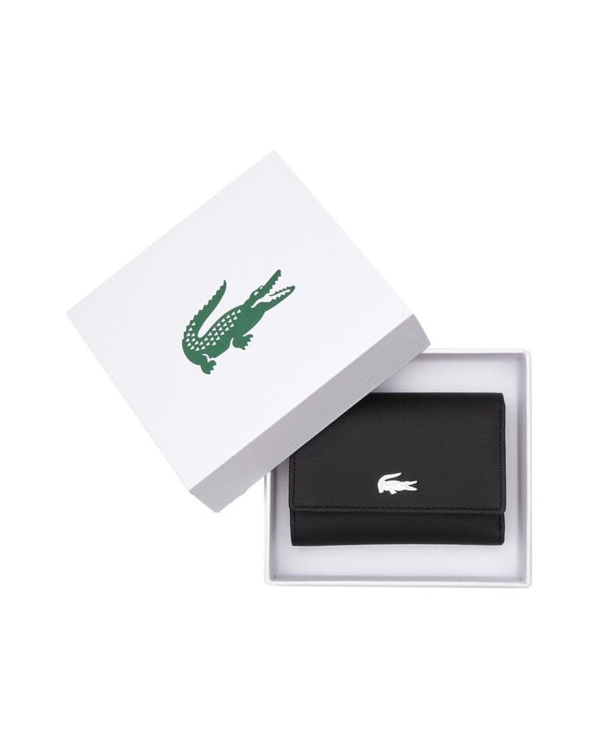 LACOSTE-Damen-Geldbörse-COMPACT-WALLET-schwarz