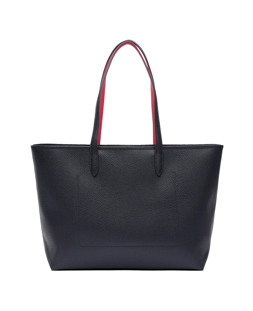 LACOSTE-Damen-Handtasche-Anna-Petit-Piqué-Zipped-Shopping-Bag-dunkelblau