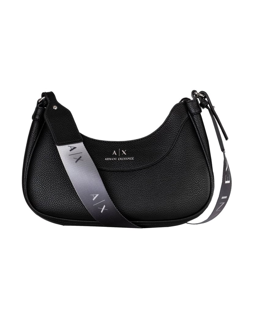 Armani-Exchange-Damen-Umhängetasche-Wave-Hobo-S-schwarz