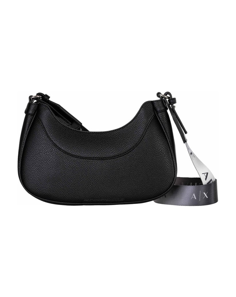 Armani-Exchange-Damen-Umhängetasche-Wave-Hobo-S-schwarz