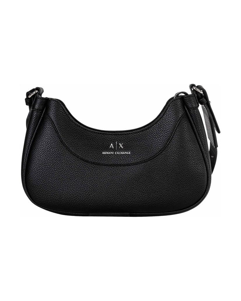 Armani-Exchange-Damen-Umhängetasche-Wave-Hobo-S-schwarz