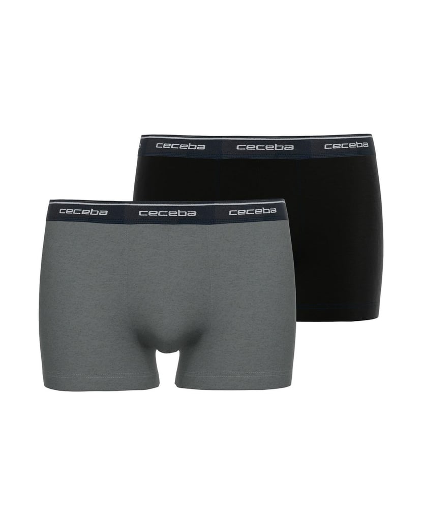 Ceceba-Herren-Boxershort-2er-Pack-Monza-grau-kombiniert
