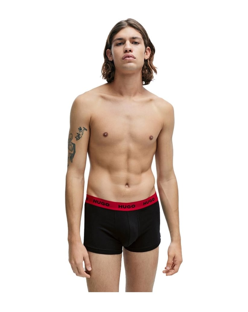 HUGO-Herren-Boxershort-3er-Pack-schwarz
