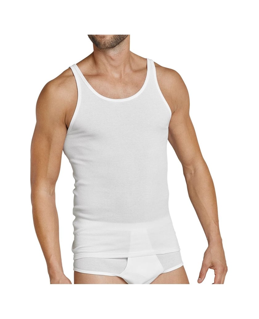 SCHIESSER-Herren-Unterhemd-1er-Pack-weiss