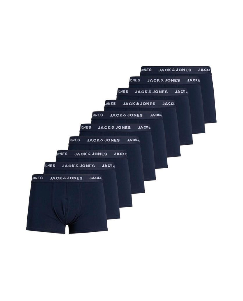 Jack-&-Jones-Herren-Boxershort-10er-Pack-JACSOLID-schwarz