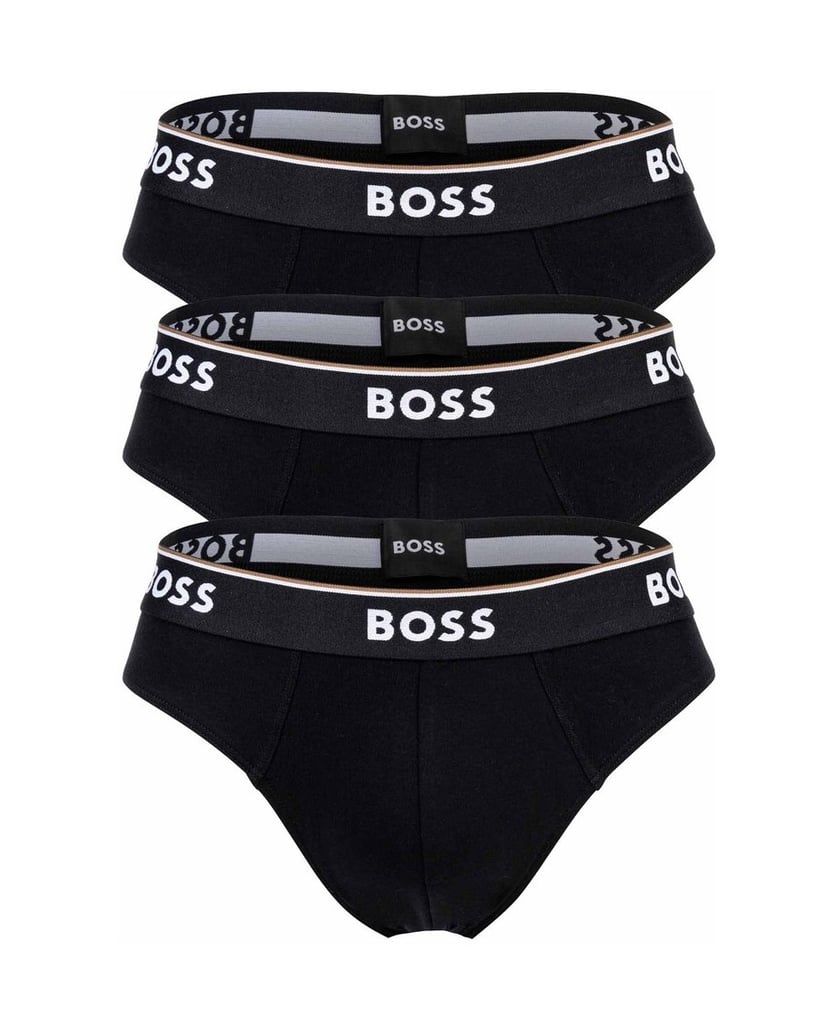BOSS-Herren-Slip-3er-Pack-Briefs-3P-Power-schwarz
