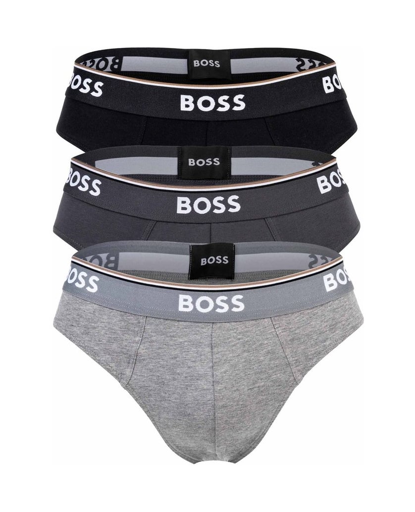 BOSS-Herren-Slip-3er-Pack-Briefs-3P-Power-schwarz