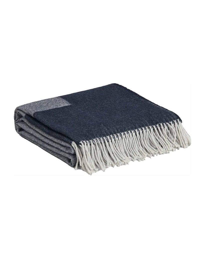 GANT-Unisex-Wohndecken-1er-Pack-LOGO-THROW-grau