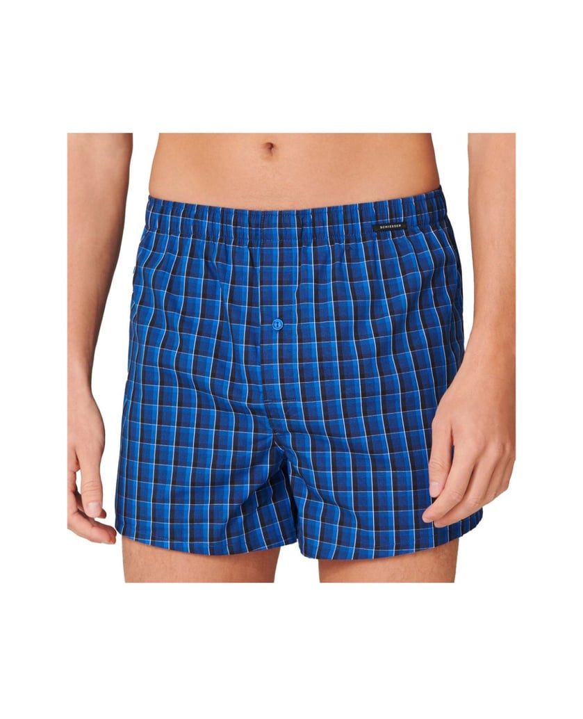 SCHIESSER-Herren-Web-Boxershorts-2er-Pack-grau