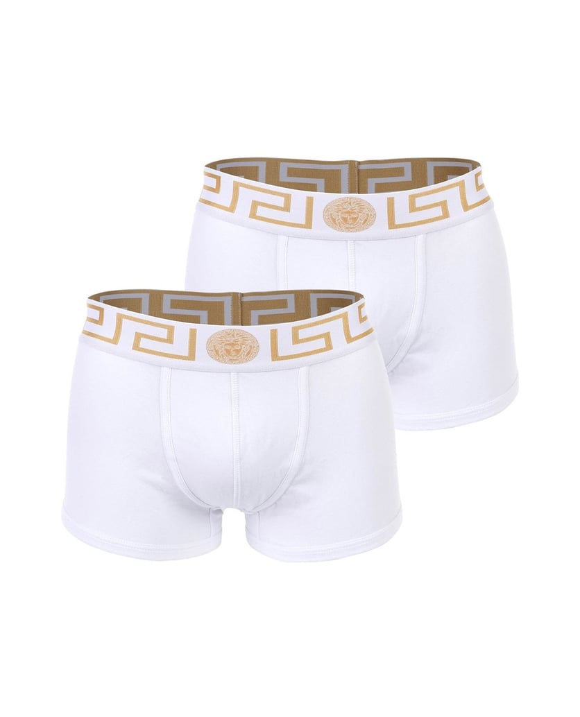 VERSACE-Herren-Boxershort-2er-Pack-BI-PACK-TRUNK-JERSEY-TOPEKA-BI-STRETCH-COTTON-ORGANIC-NEW-LOGO-weiss