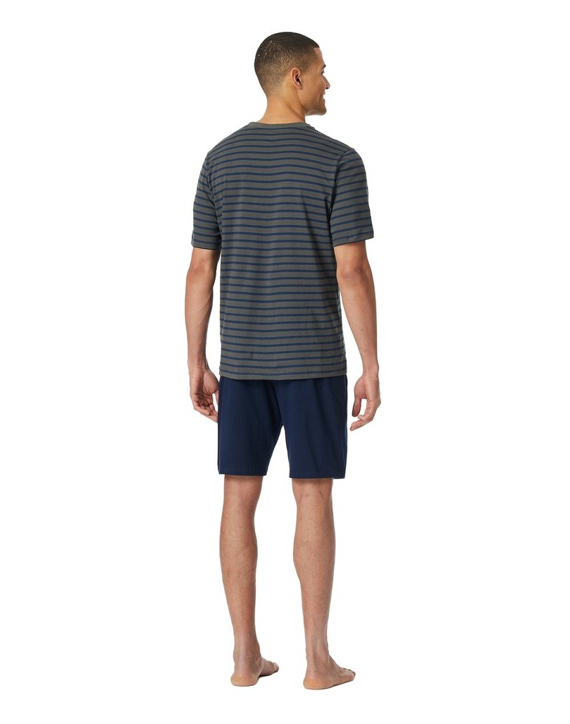SCHIESSER-Herren-Pyjama-Casual-Essentials-anthrazit