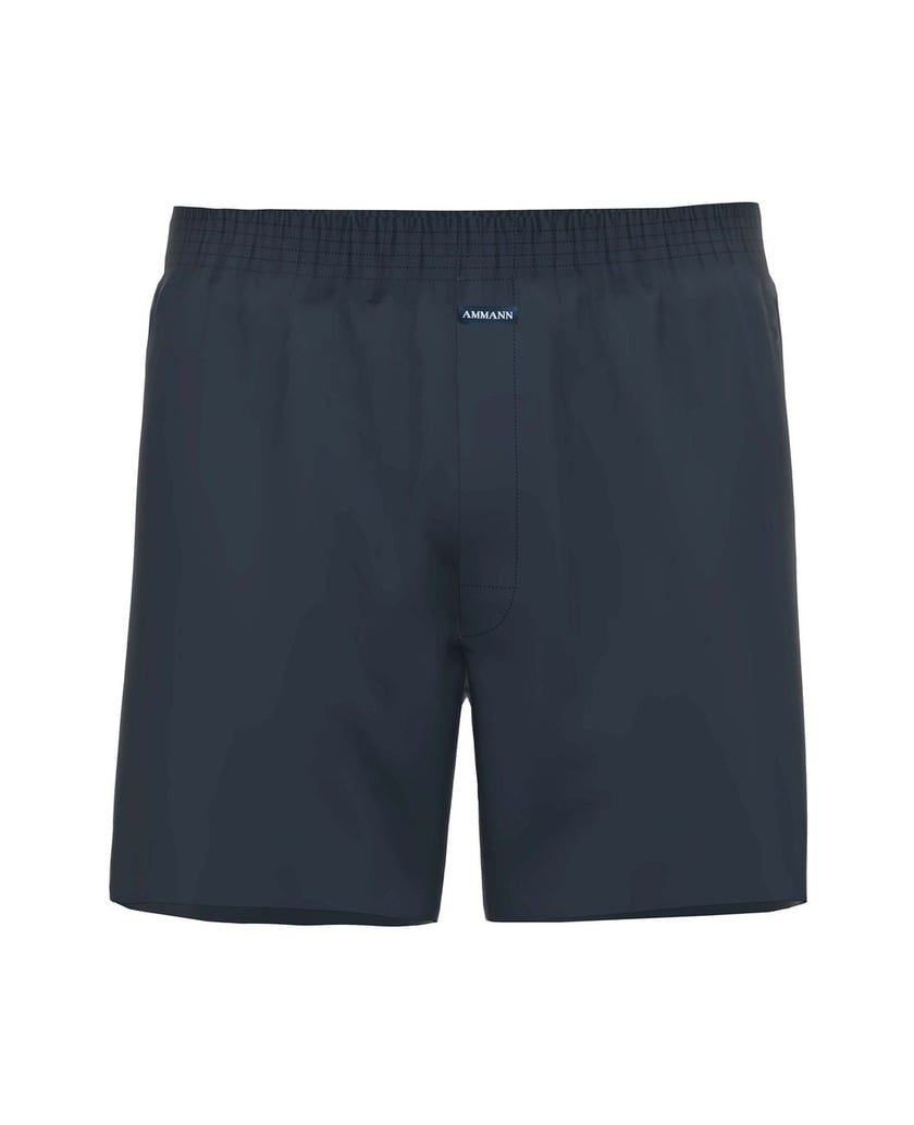 AMMANN-Herren-Boxershort-1er-Pack-Basic-Cotton-Boxer-Short-schwarz