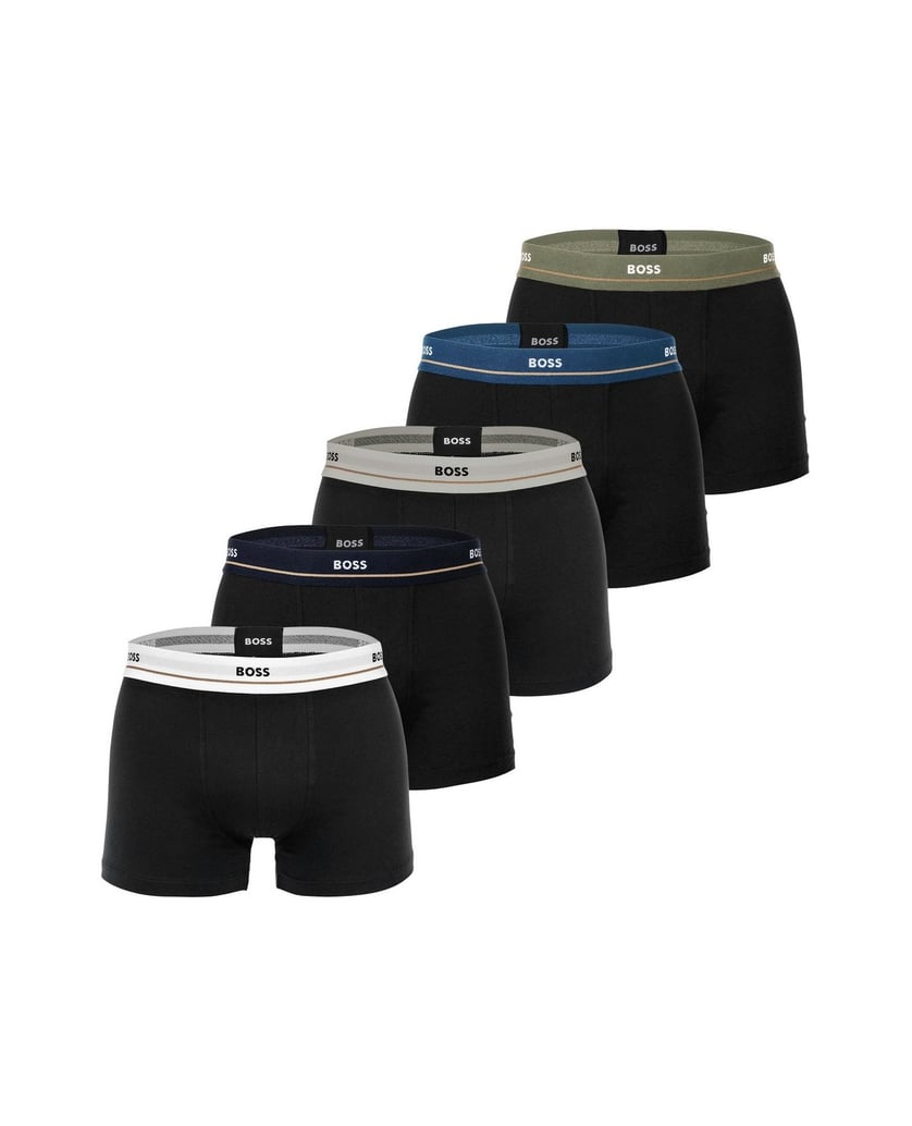 BOSS-Herren-Boxershort-5er-Pack-Trunk-5P-Essential-schwarz