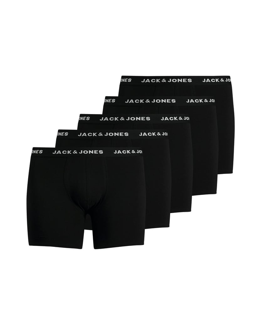 Jack-&-Jones-Herren-Boxershort-5er-Pack-JACHUEY-TRUNKS-PLUS-5-PACK-schwarz