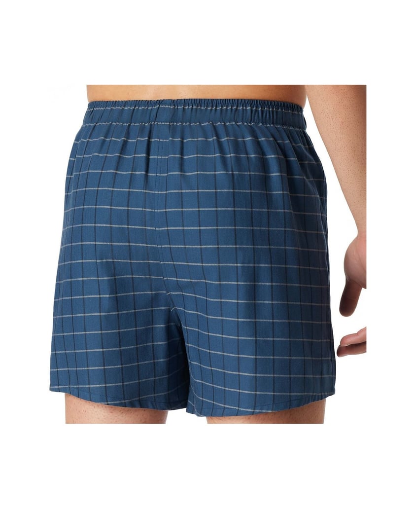 SCHIESSER-Herren-Web-Boxershorts-2er-Pack-blau-