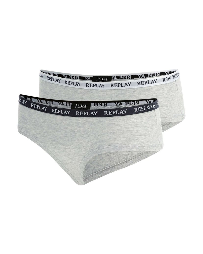 REPLAY-Damen-Panty-2er-Pack-REPLAY-LADY-CULOTTE--Style-1-T/C-2pcs-waterfall-pack-schwarz