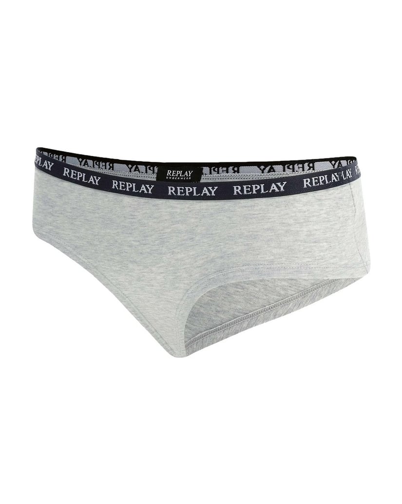 REPLAY-Damen-Panty-2er-Pack-REPLAY-LADY-CULOTTE--Style-1-T/C-2pcs-waterfall-pack-schwarz