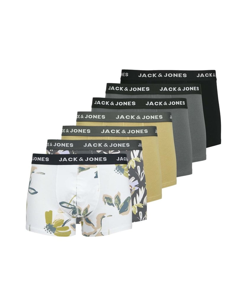 Jack-&-Jones-Herren-Boxershort-7er-Pack-JACABSTRAKT-TRUNKS-7-PACK-mehrfarbig-