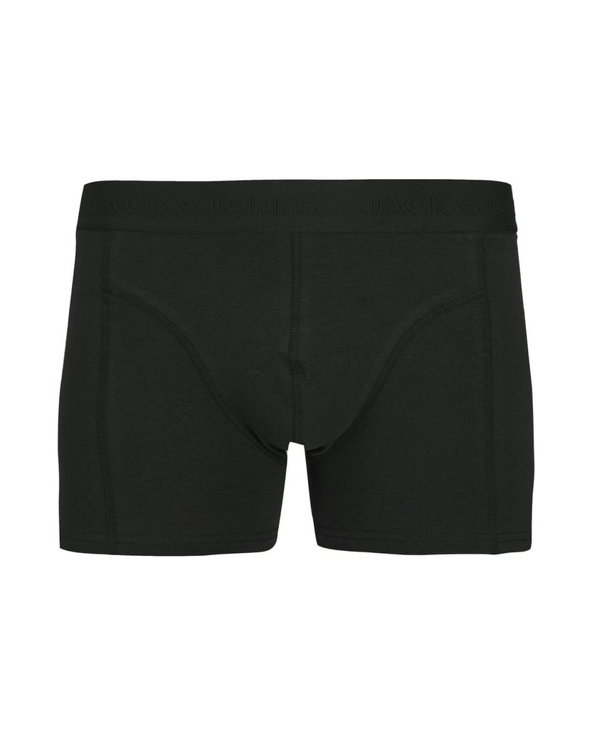 Jack-&-Jones-Herren-Boxershort-3er-Pack-JACORDINARY-TRUNKS-3-PACK-schwarz