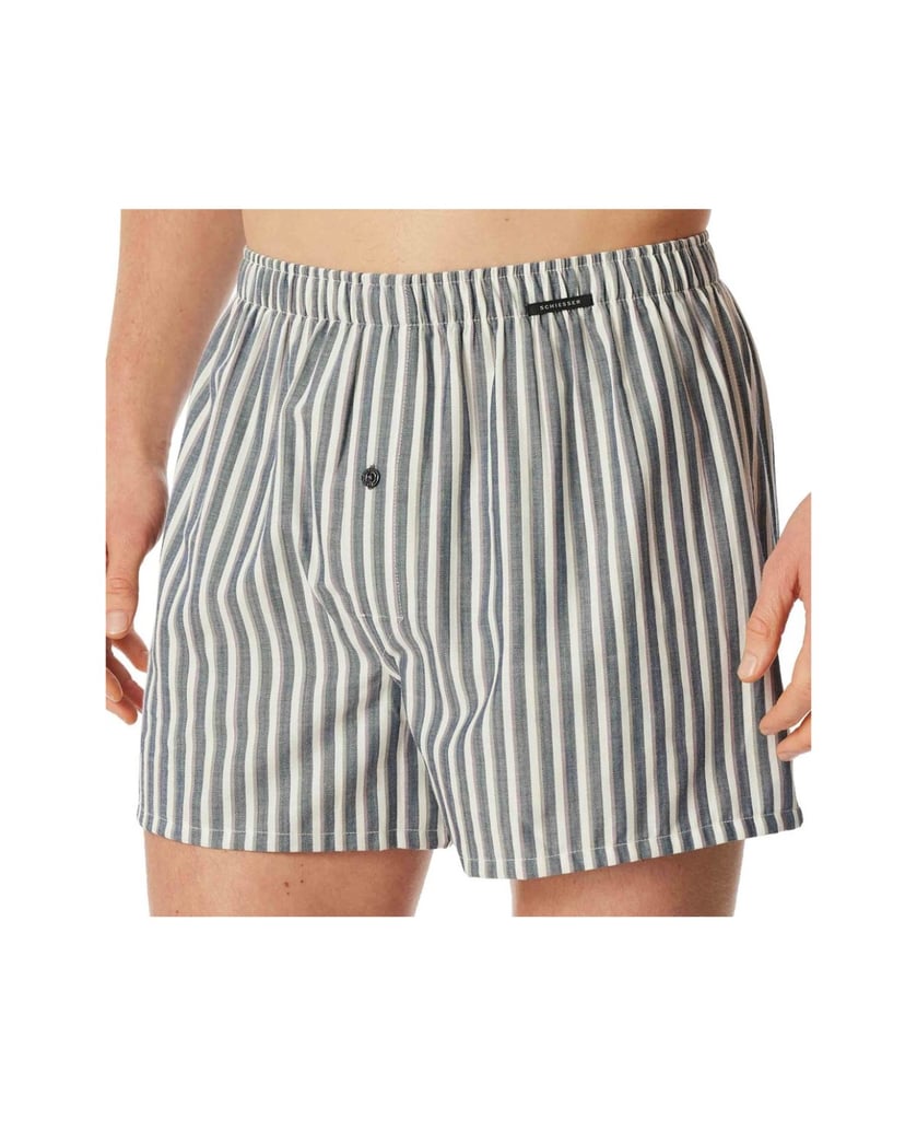 SCHIESSER-Herren-Web-Boxershorts-2er-Pack-Webware-2P-multicolor