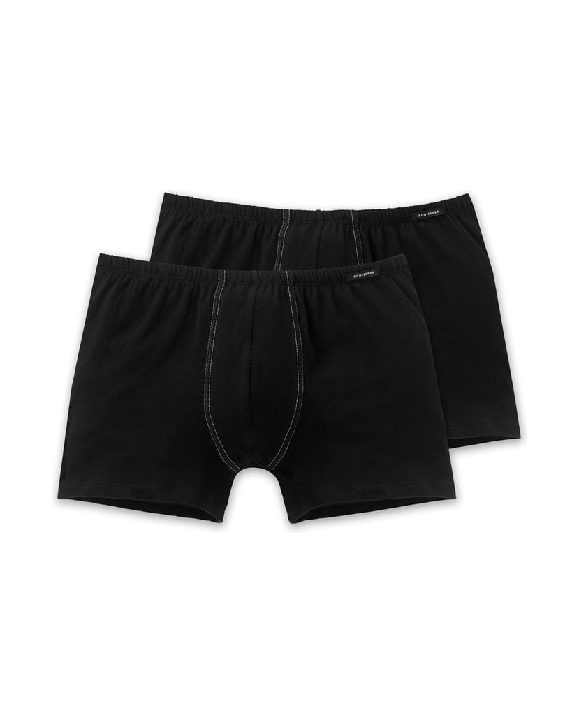 SCHIESSER-Herren-Boxershort-2er-Pack-schwarz