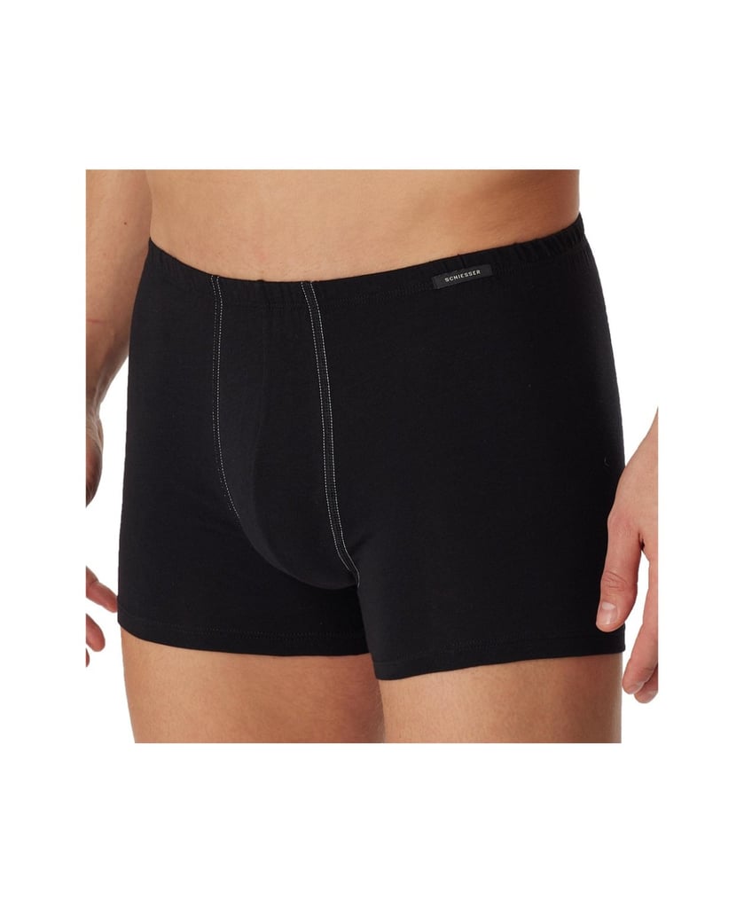 SCHIESSER-Herren-Boxershort-2er-Pack-schwarz