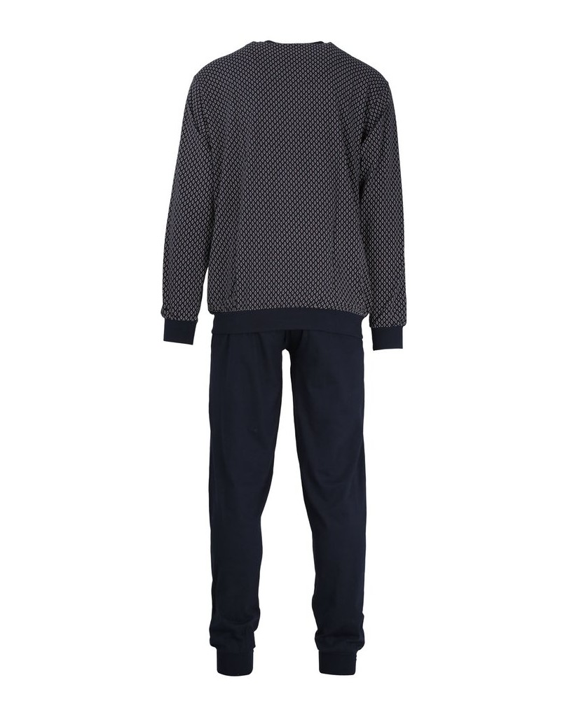 GÖTZBURG-Herren-Pyjama-bordeaux