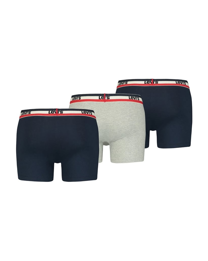 Levis-Herren-Boxershort-3er-Pack-MEN-SPRTSWR-LOGO-BOXER-BRIEF-3P-dunkelblau