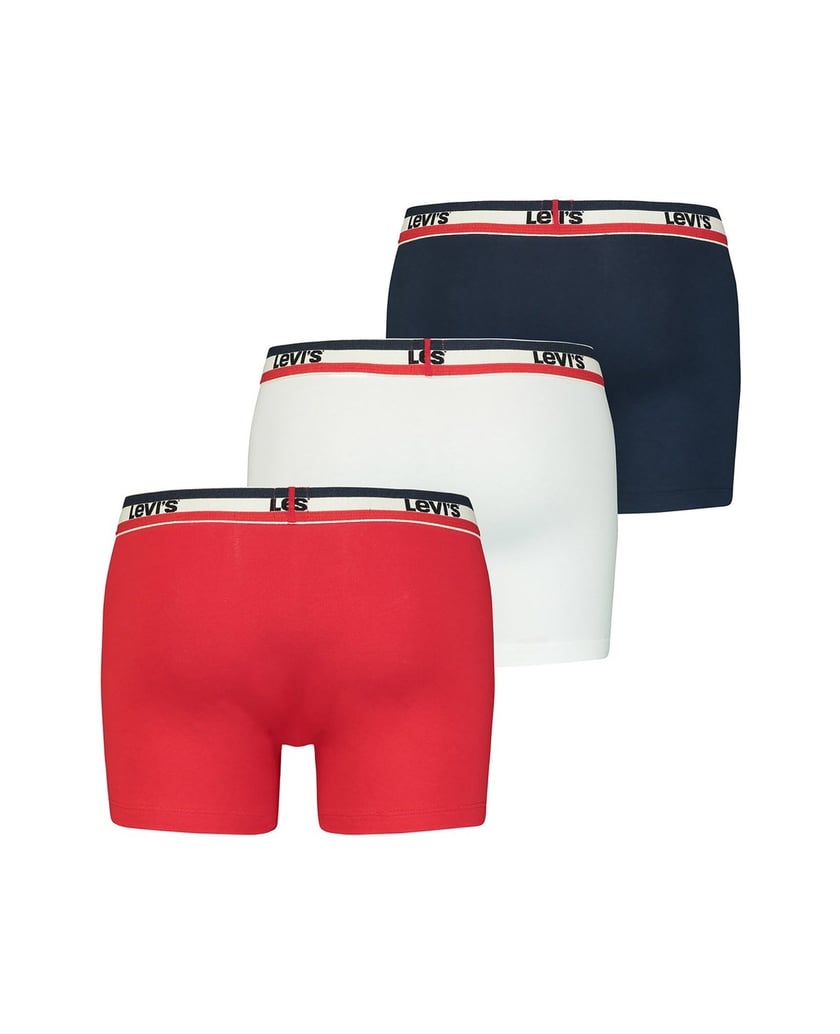 Levis-Herren-Boxershort-3er-Pack-MEN-SPRTSWR-LOGO-BOXER-BRIEF-3P-dunkelblau