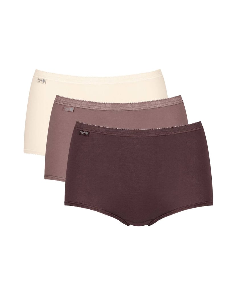 Sloggi-Damen-Slip-3er-Pack-Basic+-Maxi-3P-braun