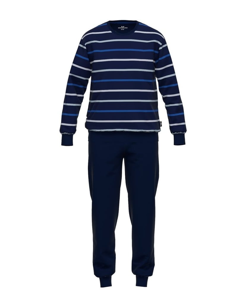 GÖTZBURG-Herren-Pyjama-blau