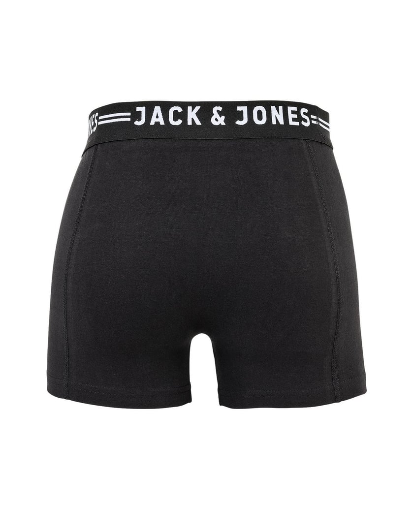 Jack-&-Jones-Herren-Boxershort-3er-Pack-SENSE-TRUNKS-3-PACK-schwarz