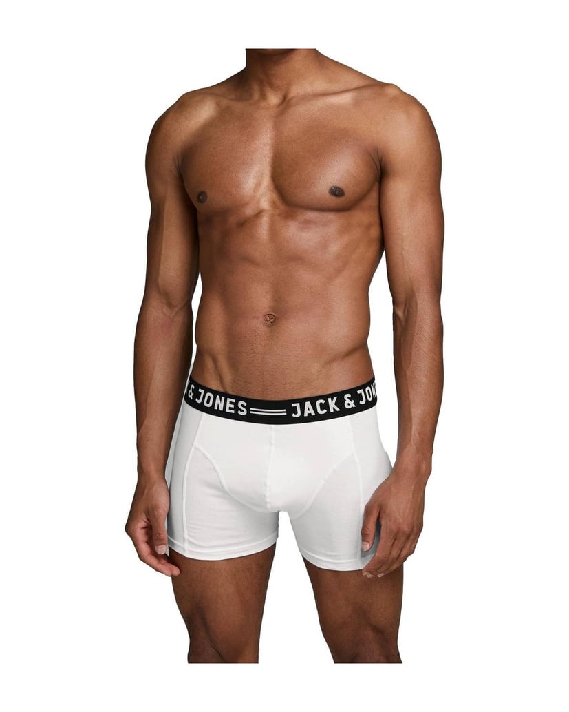 Jack-&-Jones-Herren-Boxershort-3er-Pack-SENSE-TRUNKS-3-PACK-schwarz