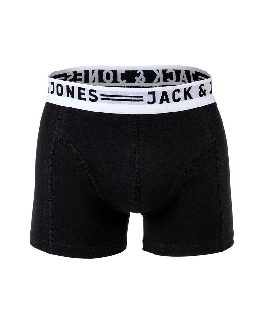 Jack-&-Jones-Herren-Boxershort-3er-Pack-SENSE-TRUNKS-3-PACK-schwarz